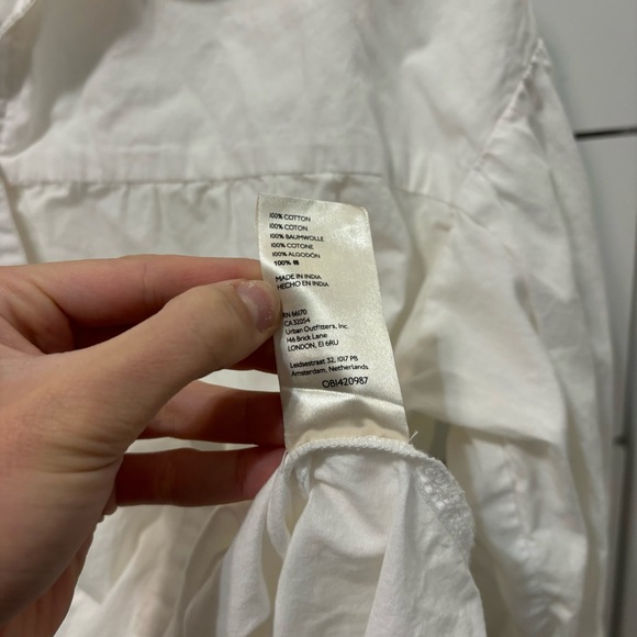 Anthropology  White Button Down Shirt - Picture 6 of 6